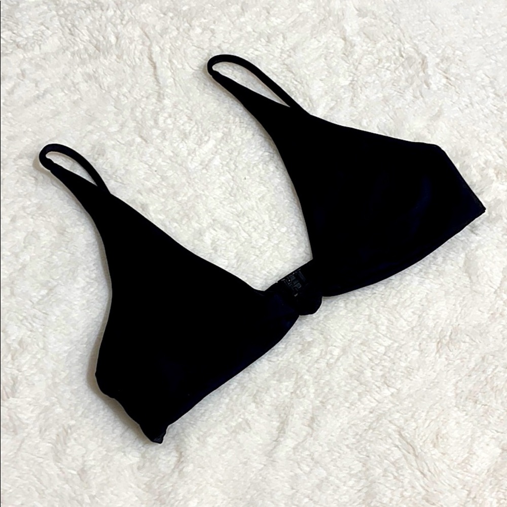 Wanderlust - Black Bikini Top Adjustable Strap